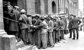 Bread lines and Soup Kitchens forming in the cities